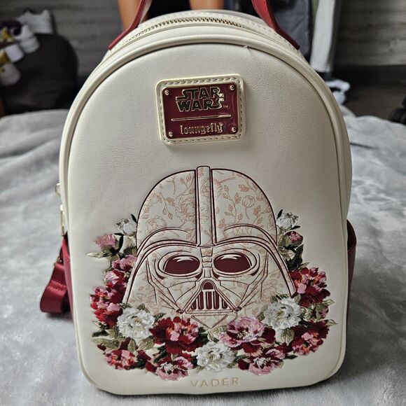 Loungefly Disney Star Wars Darth Vader Embroidered Floral Mini Backpack main image 7